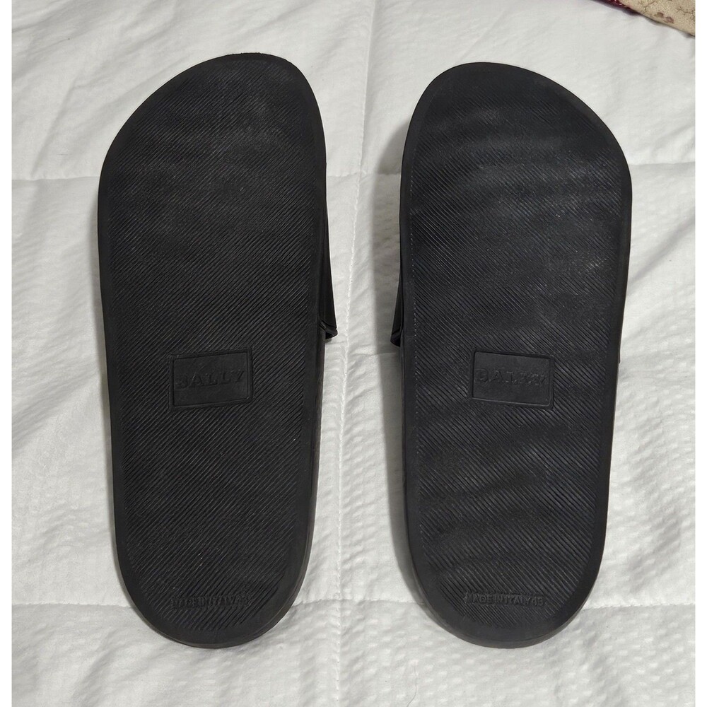 Bally Samuel O Mens Slides Black Size 43 US 10 Slip-on Pool Side Water Resistant - Picture 3 of 13